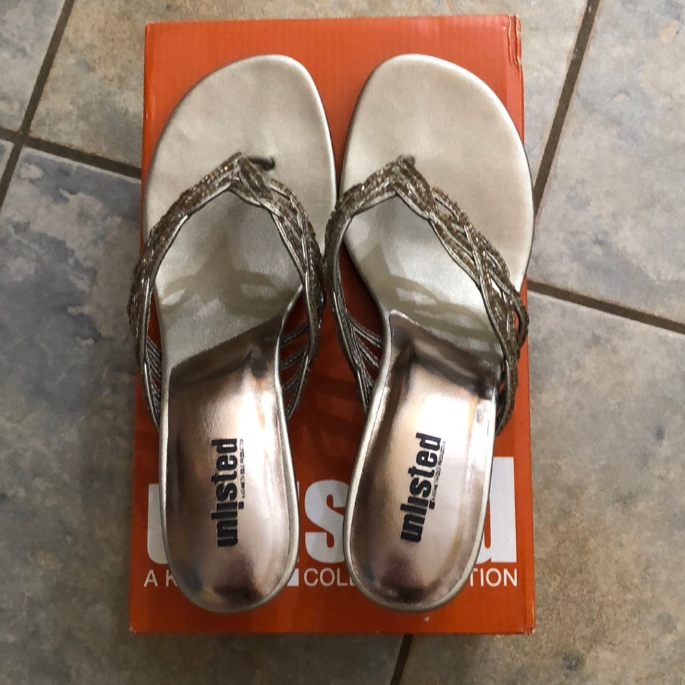 Silver sandals